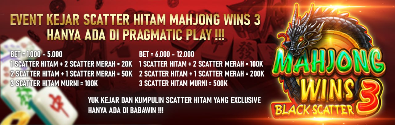 KEJAR SCATTER HITAM EXCLUSIVE MAHJONG WINS 3