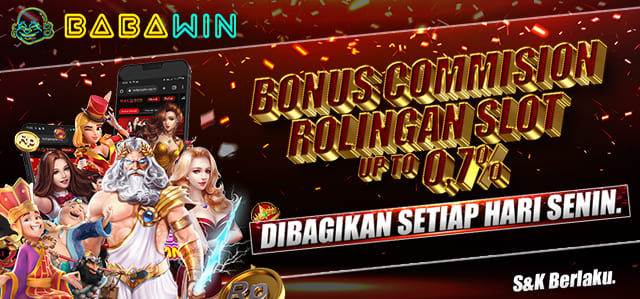 BONUS ROLLINGAN SLOT UP TO 0,7% DIBAGIKAN SETIAP HARI SENIN