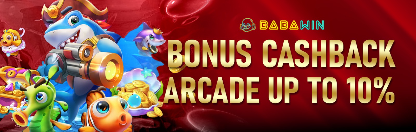 BONUS CASHBACK ARCADE 10% MINGGUAN