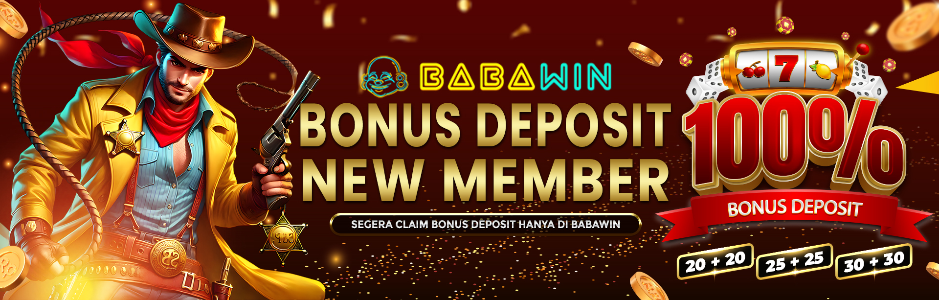 BONUS DEPOSIT NEW MEMBER 100%