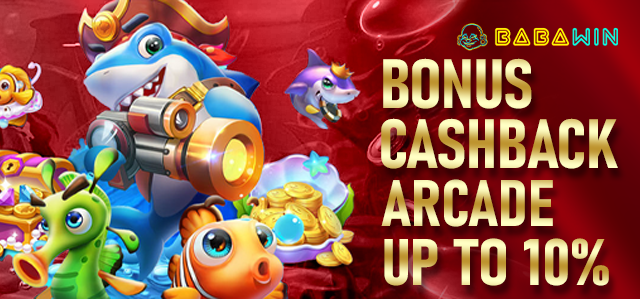 BONUS CASHBACK ARCADE 10% MINGGUAN