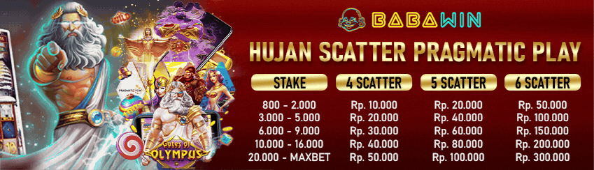 HUJAN SCATTER PRAGMATIC PLAY