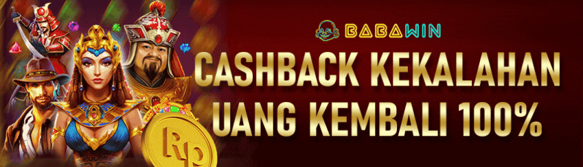 CASHBACK KEKALAHAN UANG KEMBALI 100% 