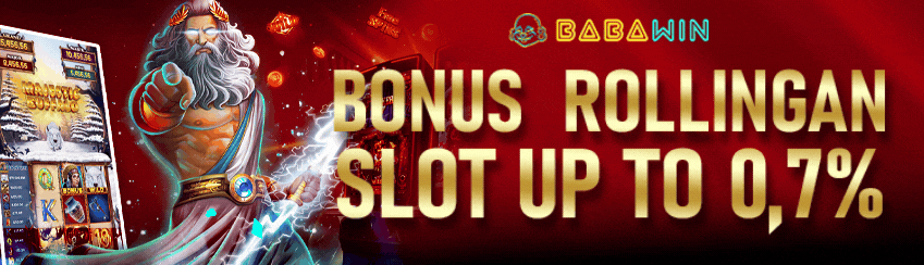 BONUS ROLINGAN SLOT UP TO 0,7%